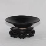 Antike kleinere Jizhou Kiln Bowl mit Blatt Song Dy